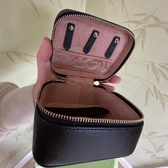 KATE SPADE STACI LEATHER JEWELRY BOX:NWT BLACK - Picture 12 of 14